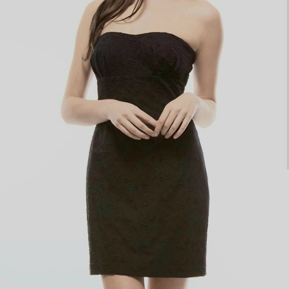 BB Dakota Dresses & Skirts - BB Dakota Strapless Eyelet Dress